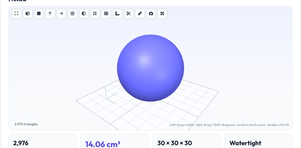 Screenshot of the free 3MF ⇄ STL Converter tool on AZRS QuickFix